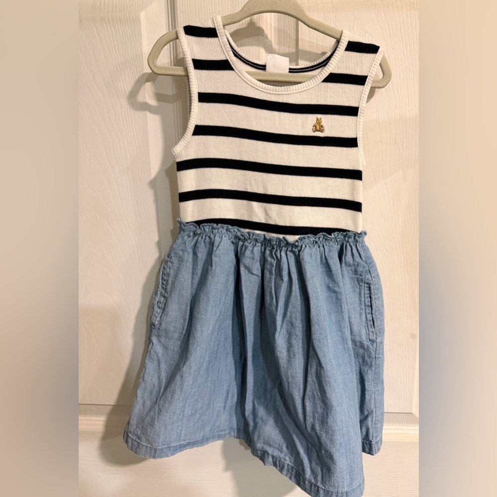 GAP Toddler Dress with Navy and White Stripes